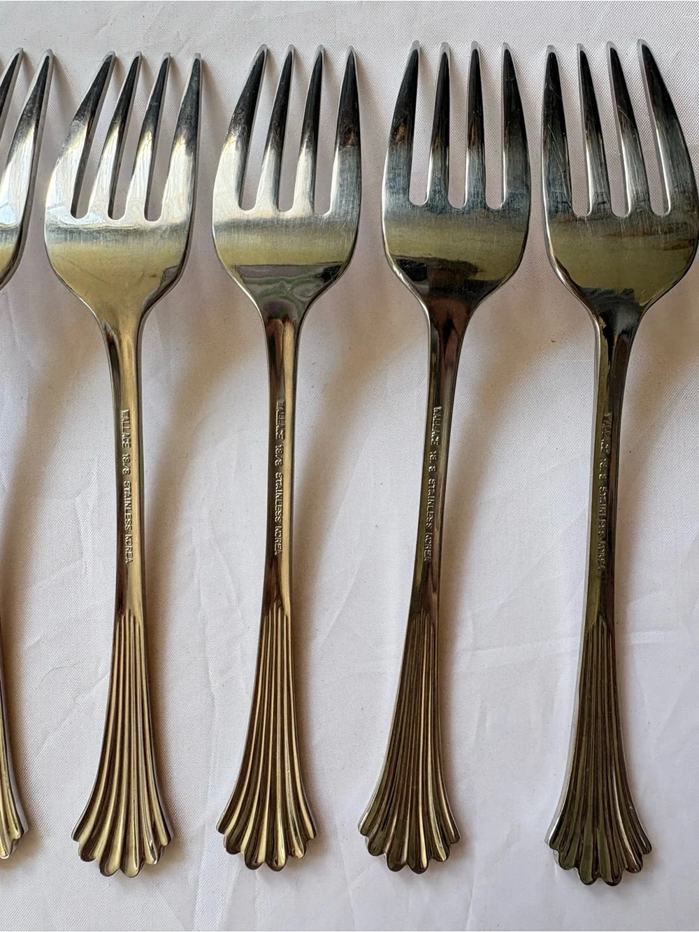 7 Vintage Wallace Discontinued Tiara Salad Forks